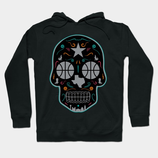 San Antonio Sugar Skull Hoodie by StickyHenderson